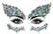 luoshaPUCY 1 Stück Gesicht Edelsteine Temporäre Tattoos, Gesicht Selbstklebend Juwelen Kristalle Strasssteine Glitzer Schmucksteine Temporäre Tattoos für Karneval Schminke, Halloween, Parties (Typ07)