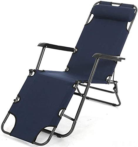 Leichter Garten-Liegestuhl, zusammenklappbare Metall-Sonnenliege für Mittagspause, Büro, doppelter Verwendungszweck, geeignet für Terrasse, Camping, Strand im Freien, hohe Sonnenliege-12 (Farbe: 1)