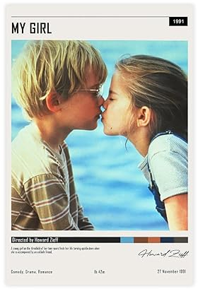 QUNAN Filmposter My Girl auf Leinwand, ungerahmt: 30 x 45 cm