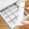 16 PCS Drawer Dividers Adjustable Drawer Organizer White Drawer Organiser 32 x 7 cm DIY Cut at Will for Socks, Underwear, Makeup, Kitchen, Bedroom, Dresser