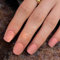 Faux Ongles Court MouyouGlow,Carré Pêche Rose Unicolore Maté Press on Nails avec Colle à Ongles,Peachy Pink Matt Acryl Fake Nails