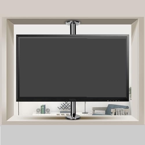 Supporto TV regolabile - TV LCD Telaio girevole a 360 gradi Supporto da pavimento Parete divisoria Cremagliera rotante Mobile TV rotante Base rotante, Adatto alla maggior parte degli LCD da 32-55 poll