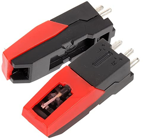 DRESSOOS 2pièces Stylus De Remplacement pour Platines Vinyles Aiguille Plastique pour Lecteur De Disques Et Phonographe Compatible Majorité des Modèles