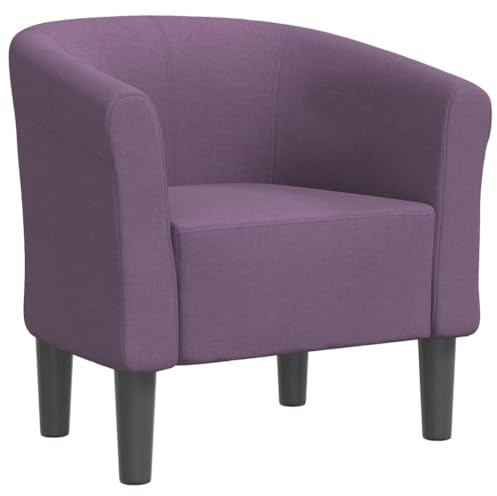 CKioict Gaming Stuhl Sessel Wohnzimmer Cocktailsessel Clubsessel Lila StoffGeeignet für Büro, Schlafzimmer, Arbeitszimmer