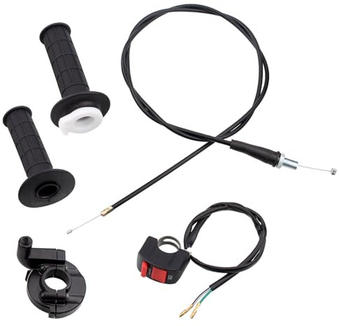 Handle Throttle Grips Twist Throttle Accelerator Electric Bike Throttle Grip Universal Motorcycle Accelerator for 50cc-90cc 110cc 125cc 140cc 150cc 200cc 250cc Dirt Mini Pocket Bike ATV Quad Scooter