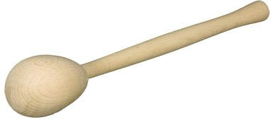 Reibekeule aus Buchenholz, oval, 31 x 5,5 cm