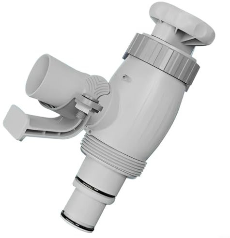 Pool Kolbenventil, Pool Schlauch Adapter, 2 in 1 Kolbenventil Pool Ersatzteile, Absperrventil für oberirdische Schwimmbäder und Pool