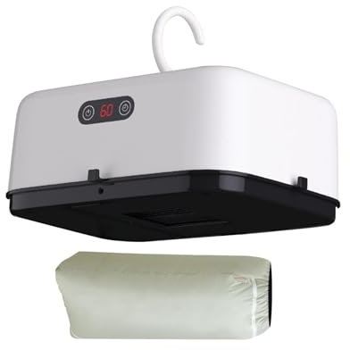 Vriusi Secadora Pequeña Portátil para Ropa - Eléctrica de Viaje, Compacta, Silenciosa, Calor Rápido
