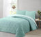 Liniva Home Comforter De Microfibra Reversible. Edredón 100% Microfibra Tacto Extra Suave - Modelo Zuri - Incluye Funda de Cojín. (Aqua, Cama 150 cm)
