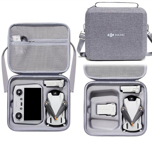 LINGHUANG Mini 3 Pro Drone Hard Carrying Case, Original Storage Case with Propeller Holder Strap Kit for DJI Mini 3 Pro, Mini3 Drone and 2 Batteries