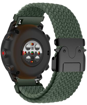 Weich Nylon Armband für Polar Vantage V3 Ersatzarmband, Verstellbarer Metallschnalle Elastisch Geflochtene Atmungsaktiv Uhrenarmband Kompatibel mit Polar Vantage V3 Armband für Herren Damen (18,22mm)