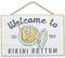 SpongeBob SquarePants Nautisches Welcome to Bikini Bottom Hängende Holz-Wanddekoration – lustiges SpongeBob-Schild für Zuhause
