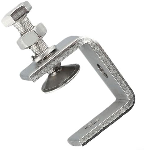 Stainless Steel C Clamps Set for Mounting, Desk Clamp Small U Clamps, Heavy Duty Adjustable Positioning Screw, Corrosion-Resistant, Range(1pcs)