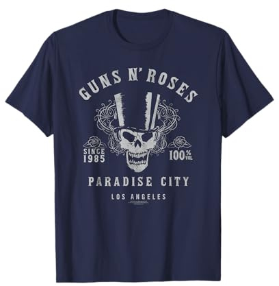 Offiziell Guns N' Roses Paradise City Los Angeles Retro Band T-Shirt