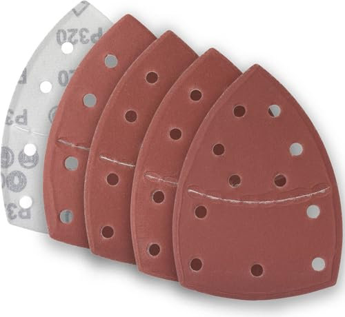 YoiYee Lot de 20 feuilles de papier abrasif grain fin P240/320/400/600 en oxyde d'aluminium pour lisser, polir et affiner les surfaces