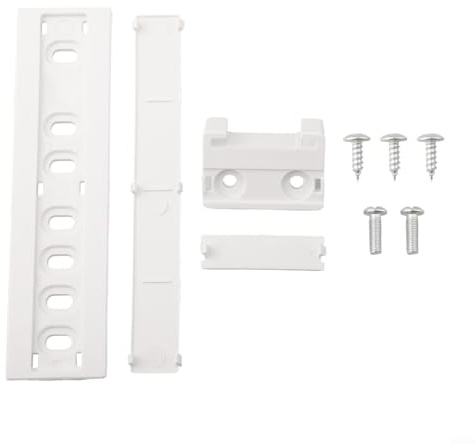 Volakebeing Integrated Fridge Door Slide Mounting general Bracket Installation Fixing Kit,Built In Refrigerator Slide Rails, Mobile Glide Mechanism for Fridge Shelves Space Optimization White