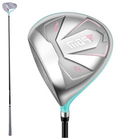 Driver da golf per mancini o destrorsi, 60 g, in carbonio ultraleggero, per uomini e donne, #1 Fairway Golf Club, per sport e attività all'aperto (sinistra, argento)