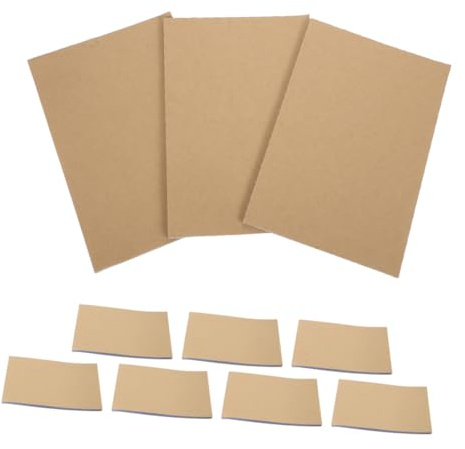 Gogogmee 10stücke Kraftpapier-notizblock Blanko Unliniert Selbstdurchschreibend Leeres Notizbuch Memo-Buch Reisenotizblock Rechnungsblock