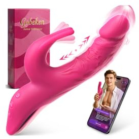 Gobeken Vibrator Vibratorensets für frauen Dildo Sexspielzeug | 10 Stoßfunktion 10 Vibration APP KI-Interaktion Sex Spielzeug für die Frau Solo Paare Vibration für Frauen Dildos Analplug
