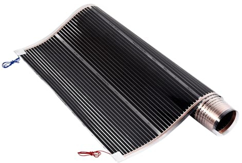 Energy Efficient Electric Underfloor Heating Film 220 W/m² Graphene for Radiant Heat Under Laminate, Vinyl & Wooden Floor | Can be Cut Every 25 cm | 3 m Length - 3 m² Heating Area