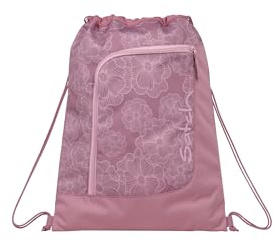 Satch Sportbeutel Magnolia Dream - Rosa | Turnbeutel für Mädchen und Jungen mit Reißverschlussfach, 12 L Volumen und zur Fixierung am satch Rucksack geeignet