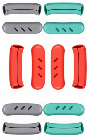 QIHAWN 12Pcs Silicone Pot Handle Covers, Heat Resistant Non-Slip for Pans | Food-grade heat-resistant silicone, non-slip secure grip, universal fit, 12 pack, for cast iron skillets & metal cookware