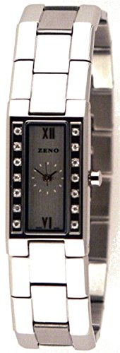 Zeno-Watch Damenuhr - Baguette 14 Swarowski Crystalls - 8113Q-c3M