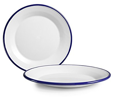 IBILI 901118 Plato para Postre Blanca 18 CM, Stainless Steel