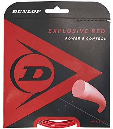 Dunlop Unisex-Adult Explosive Red Tennis Racket String, One Size