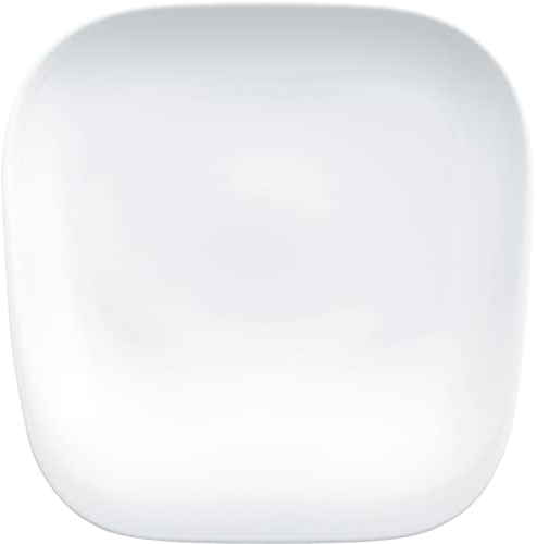 KAHLA 153475A90015C Elixyr Frühstücksteller 22 cm | quadratischer weißer Vorspeisenteller aus Porzellan