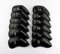 Craftsman Golf Custom Golf Club Covers 12pcs Thick Synthetic Leather Golf Iron Head Covers Set Headcover Fit Callaway Ping PXG (V:Custom Black with Silver No.)