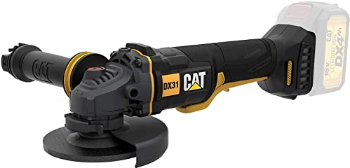 CAT Caterpillar - Akku Winkelschleifer/Ø 115 mm / 18V / Spindle-Lock Technologie / 8500-min/Inkl. Zubehör, ohne Akku und Ladegerät
