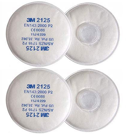 3M 2125 P2R - Filtri antiparticolato leggeri, 1 paio per confezione (2 paia)