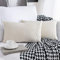Sunia Kissenbezüge 30x50 cm Set mit 2 Samt Moderne Kissenbezüge dekorativen quadratischen rechteckigen Kissenbezüge für Couch Bett Sofa Stuhl Schlafzimmer Wohnzimmer, Creme Weiß