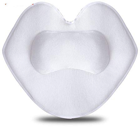 HAIBI Badewannenkissen, Mit Rutsch-Saugnäpfe 5D Herz Mesh Bad Kissen Soft Spa Kopfstütze Badewanne Kissen