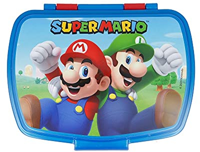 Super Mario Sandwich Lunch Snack Box Kids Children School