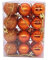 SpirWoRchlan Weihnachtskugeln, 36er Set, Weihnachtsdeko, matt, glanzend, glitzernd, Christbaumkugel ∅ 4cm, Anhänger Baumschmuck Weihnachten WeihnachtsbaumDeko Christbaumkugeln Orange