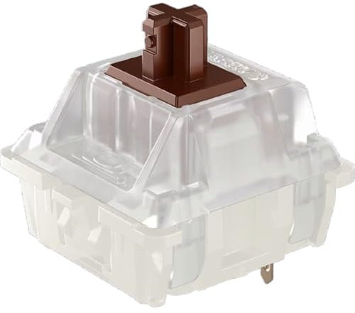 Cherry MX RGB Brown Key Switches (10 Pcs) - MX1A-L1NA | Plate Mounted | Linear Switch for Mechanical Keyboard, Packed in PE Protective Box with Switch Puller.