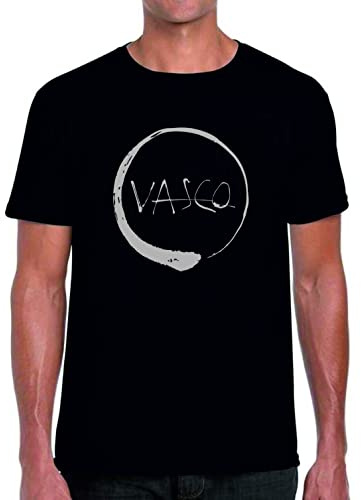 Generico T-Shirt Maglietta in Cotone Vasco Rossi Blasco Siamo Qui pieni di guai (M)