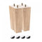 sourcing map Lot de 4 pieds de meubles carrés en bois massif de 180 mm pour canapé, chaise, table, canapé