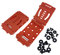 HemeraPhit Clip de cinturón para camping, funda de cuchillo, camping, bricolaje, herramienta de exterior, juego de 2 unidades (tipo #2-naranja)