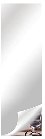 FRAPAN Feuilles de miroir autocollantes, 50 x 200 cm, feuilles de miroir en acrylique flexible, résistantes aux chocs, pour décoration murale