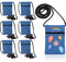 6 Stück Cowboy Stoffbeutel zum Bemalen für Kinder 18 x 12 cm DIY Schultertasche Kinder Umhängegeldbeutel Kinder Brustbeutel für Schule, Party, Geschenk