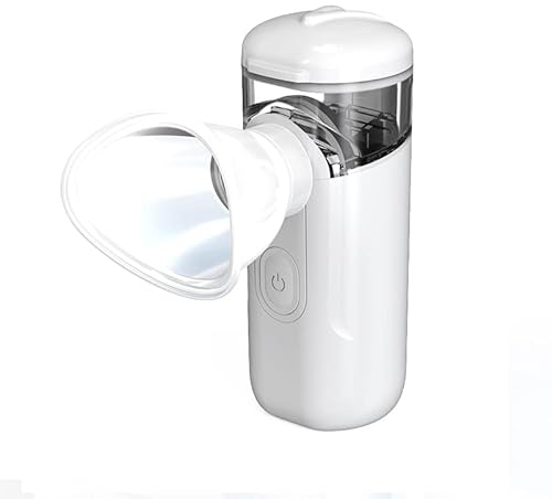 Fututech Mini Nébuliseur Oculaire Rechargeable Masseur pour les Yeux Lave-œil Electrique Atomiseur Portable Spa pour les Yeux Soulagement de la Fatigue Nebulizer for Eye (Blanc)