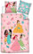 Wende Bettwäsche-Set Disney Prinzessinnen 100% Baumwolle, Bettbezug 135 x 200 cm, Kissenbezug 80 x 80 cm