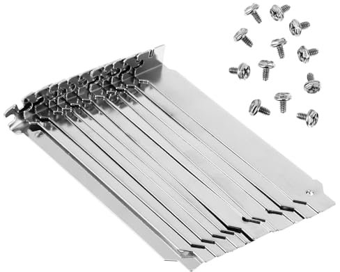 12pcs pci slot cover gpu holder pci l blank bracket rgb computer case Computer Part graphics card support bracket Blanking Plate for Computer Case - iron cover accessories