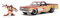 Jada Toys Looney Tunes Taz & 1967 Chevrolet EL Camino – Voiture Miniature Chevy (19 cm) avec Figurine Tasmanian Devil (5 cm), Ensemble de Jouets en métal pour Adultes et Enfants à partir de 8 Ans