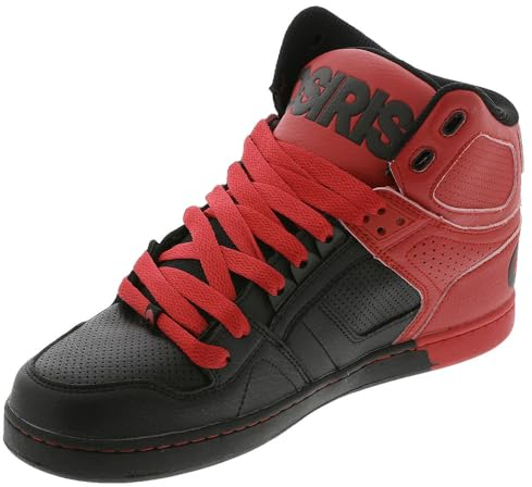 Osiris NYC 83 CLK Herren Skate, Schwarz/Rot/Dip, 43 EU