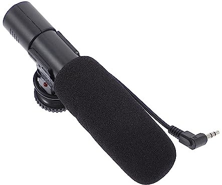 PartyKindom Clip Per Microfono Per Fotocamera Compatta Digitale Tubo Vocale Jack Da 3 5 Mm