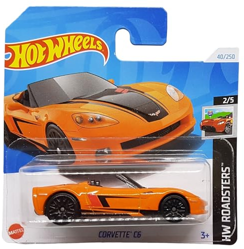 Hot Wheels - Corvette C6 - HW Roadsters 2/5 - HTC14 - Short Card - GM - orange - Mattel 2024